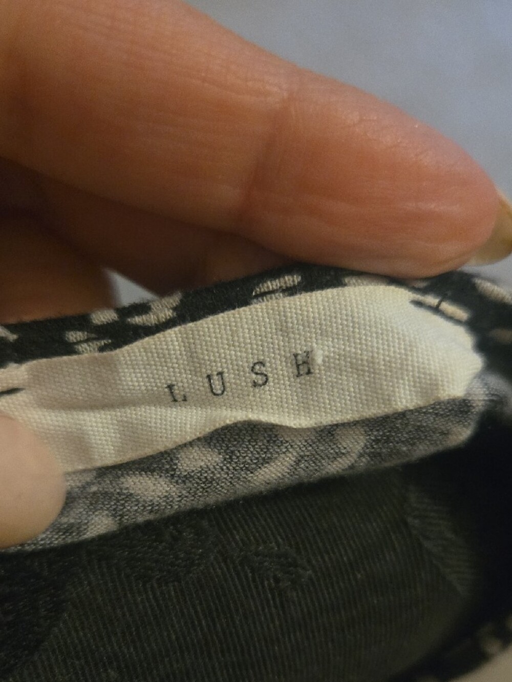 Lush Black and White Midi Polka Dot Dress - Picture 4 of 4